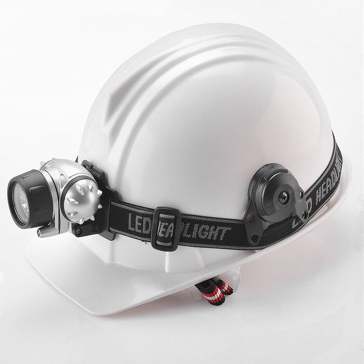 SAFETY HELMET WITH HEAD LIGHT