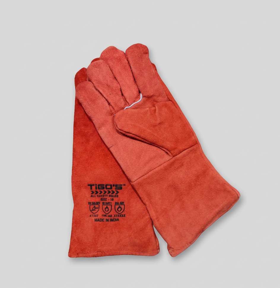 TIGO'S LH01-RED LEATHER HAND GLOVES