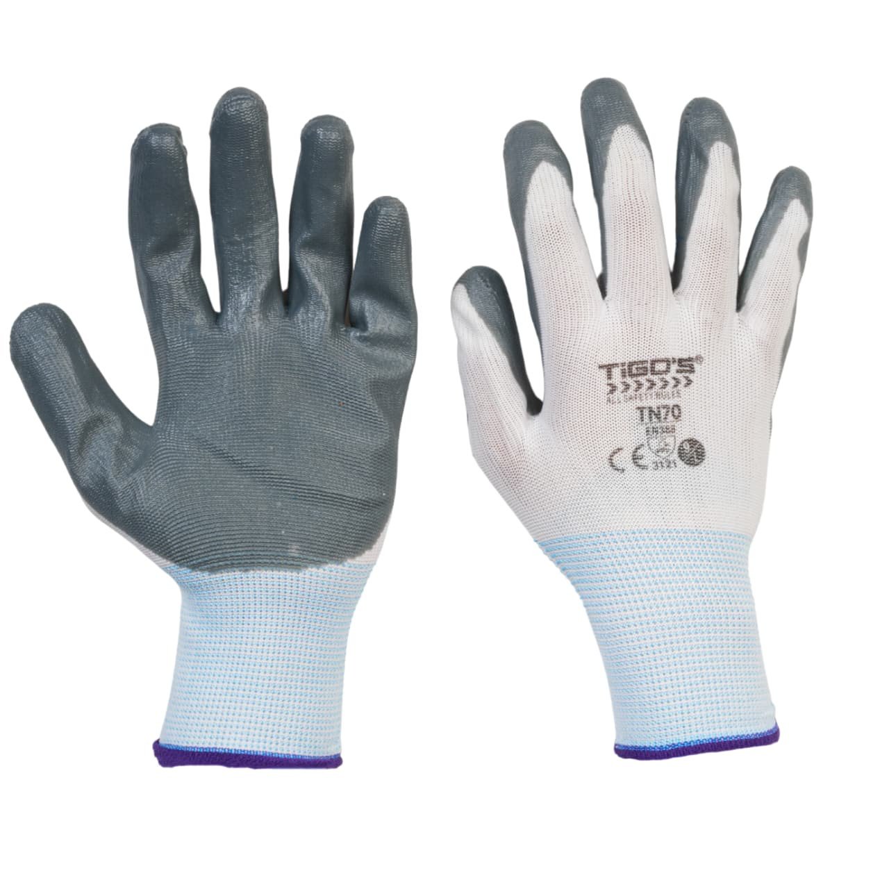 TIGO'S TN70 SAFETY HAND GLOVES-(12 Pair pack)